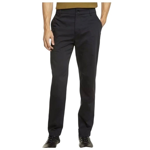 Nike Golf Dri Fit Pants Mens Size 34x32 Black Performance Tech Logo Pockets EUC - Picture 1 of 16